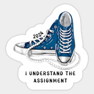 Funny Gifts Chucks And Pearls Harris Women Sticker